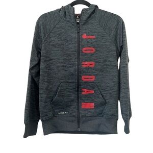 Jordan Gray & Red Therma-Fit Full Zip Hooded Jacket